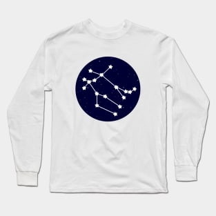 Gemini Zodiac Constellation Long Sleeve T-Shirt